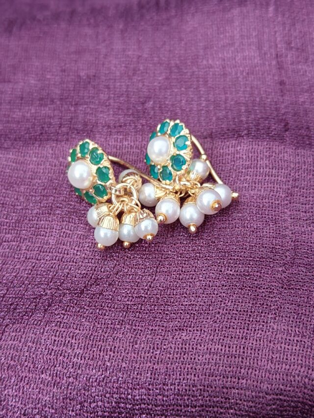 Green Earrings 1