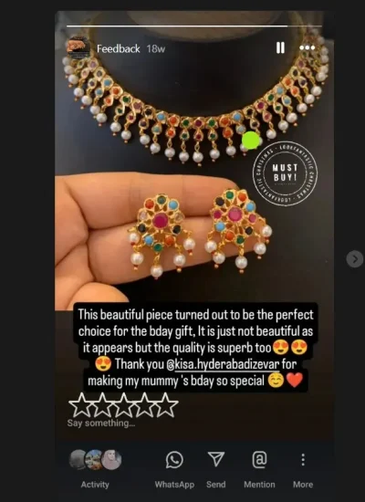 Heart Touching Feedback of Our Customer